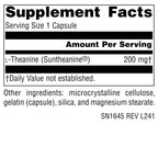 Source Naturals Serene Science L-Theanine, Made with Suntheanine, for Focused Relaxation, 200 mg - 30 Capsules