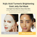 medicube Jelly Gel Mask with Brightening Kojic Acid Turmeric, 4EA
