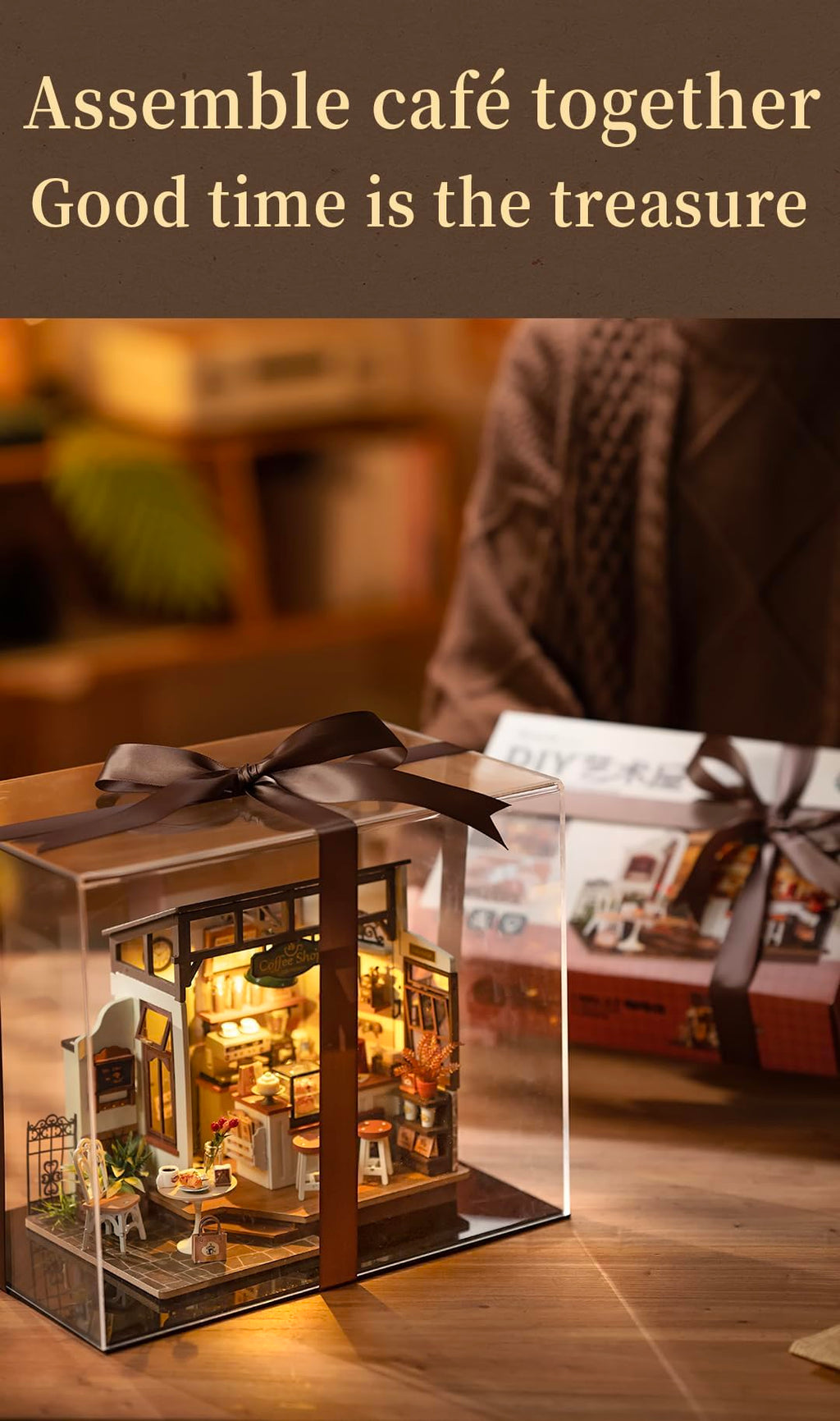 Rowood DIY Miniature House Kits for Adults-NO.17 Cafe