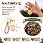 SENMUT Wood Slices 3.5-4.0 Inch Natural Rounds Unfinished Wooden Circles