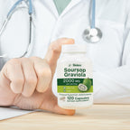 Biolore Pure Soursop Graviola Capsules - 120 Count Vegan Soursop Capsules - Gluten Free Leaf Extract for Overall Wellness and Body Support with Antioxidants