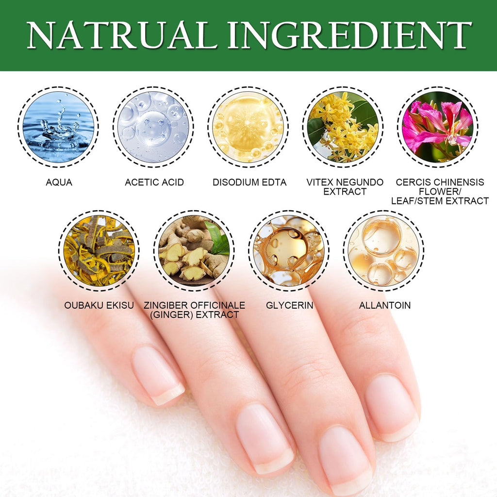 Ginger Toenail Fungus Treatment, Fungal Nail Treatment, Ginger Nail Growth Serum,7 Days Nail Treatment, Antifungal Nail Repair Serum, Fast-Acting Recovery for Thick, Discolored, Yellow Nails
