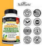 Advanced Prebiotics for Digestive Health - Fast Acting Gut Health Supplement with Clinically Validated Prebiotics for Women & Men for Healthy Gut Flora Bloating & Immune Support - 1 Month Supply