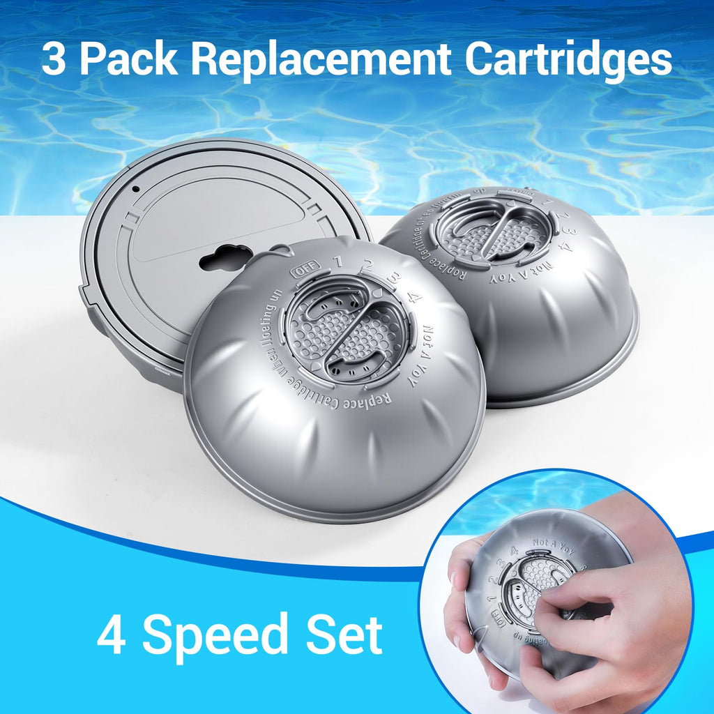 Hot Tub Replacement Cartridge for use with Frog Ease Floating System - Hot Tub Maintance System Supports Less Chlorine Use - 3 Pack