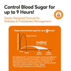 Extend Sugar Free Protein Bars, Perfect Diabetic Snacks, High Protein and Fiber, Hunger Control & Steady Energy, Low Carb, Keto Friendly (Peanut Butter)