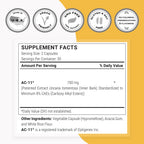 Supersmart AC-11 Supplement 700mg per Day (Cat's Claw Extract) - Uncaria Tomentosa Bark | Non-GMO & Gluten Free - 60 Vegetarian Capsules