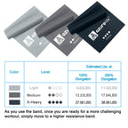 A AZURELIFE Resistance Bands,Professional Long Non-Latex Elastic Stretch Bands,Exercise Bands for Physical Therapy, Yoga, Pilates, Rehab, at-Home or The Gym Workouts, Strength Training