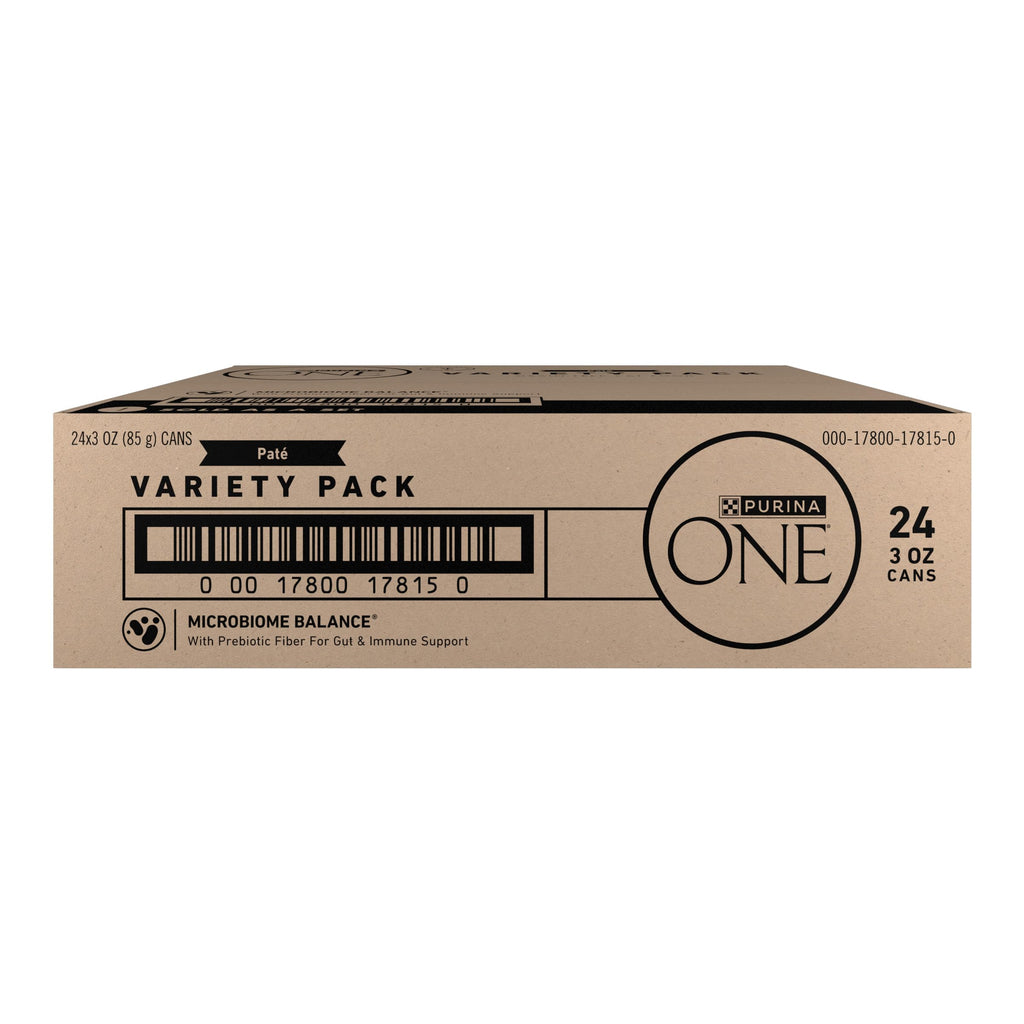 Purina ONE Grain Free Wet Cat Food Variety Pack, 24 Pack 3 oz Cans