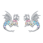 Dragon Stud Earrings for Women,Animal Dragon Earrings Gifts Jewelry for Girls (Stud Dragon)