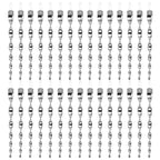 Besmon Woodpecker Bird Scare Devices，Reflective Scare Rods Control Device to Keep Birds Away from Patio Pool（Christmas Reflective Strip Hanging Home as Decoration） (30PCS)