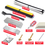 150W Plastic Welder Kit, 3-Speed Temperature Control Plastic Welding Kit, Professional Plastic Weld Tool With 70pcs Welding Rods,3Tips,Portable Plastic Repair Kit For Car Bumper,Kayak Repairs (Red)