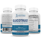 (3 Pack) Glucotrust Advanced Formula 688MG Supplement Pills 180 Capsules