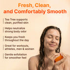 BIOXI Persimmon & Tea Tree Oil Deodorizer Soap Bar Odor Control & Gentle Exfoliation Body Wash for Mature or Aging Skin Korean Cold-Pressed Formula with Chamomile, Aloe Vera & Coconut Oil - 2 Pack