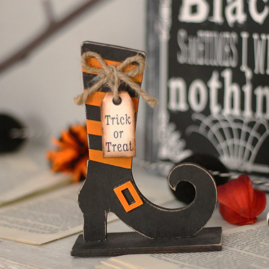 5PCS Halloween Witch/Ghost/Shoes Decoration for Indoor Home Table Decor
