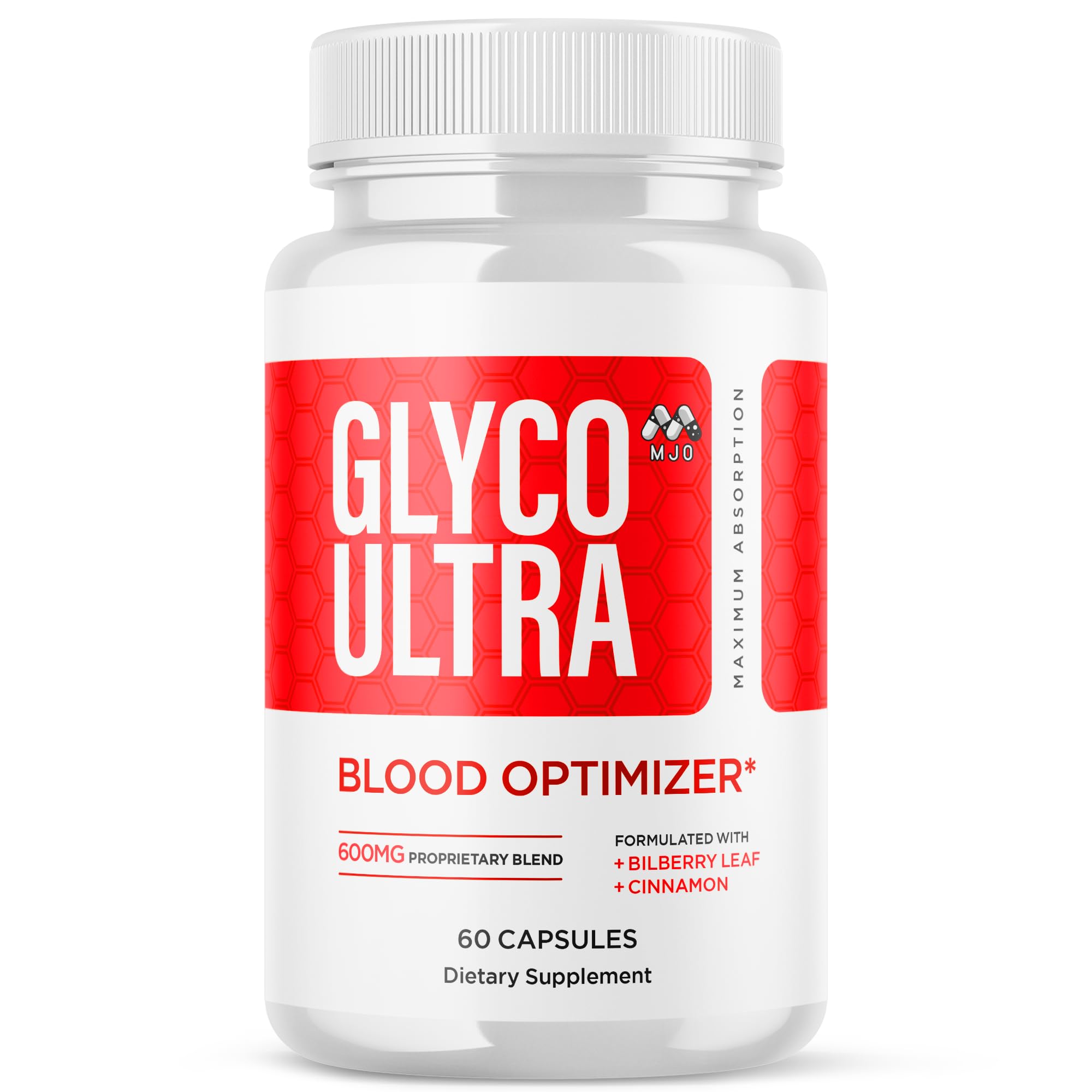 Glyco Ultra Blood Optimizer Capsules, Official Glyco Ultra Blood Support Pills with All Natural Ingredients, Advanced Health and Wellness Supplement with Max Strength Multivitamins (60 Capsules)