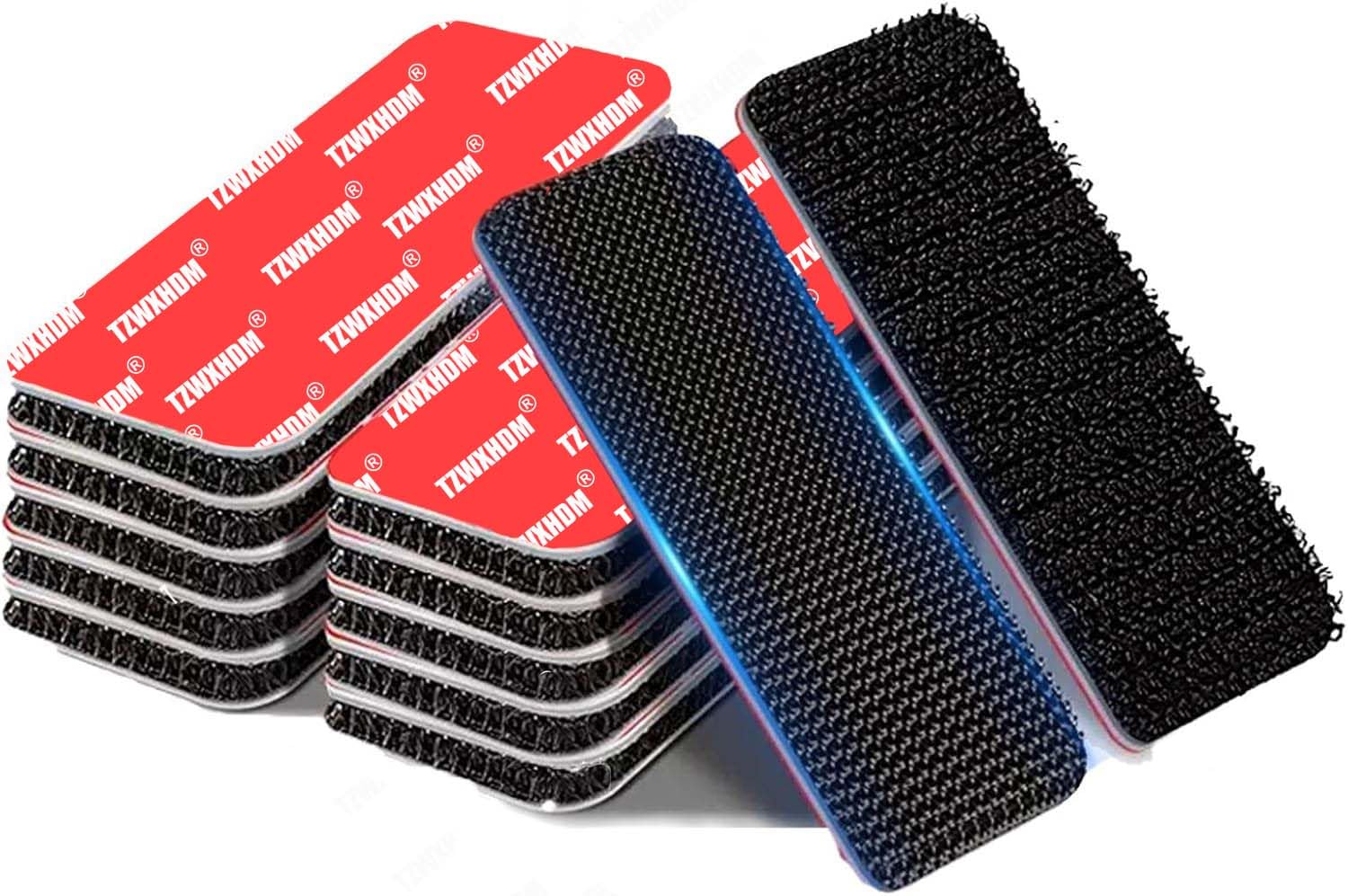 8 Sets Heavy Duty Hook and Loop Strips with Super Adhesive