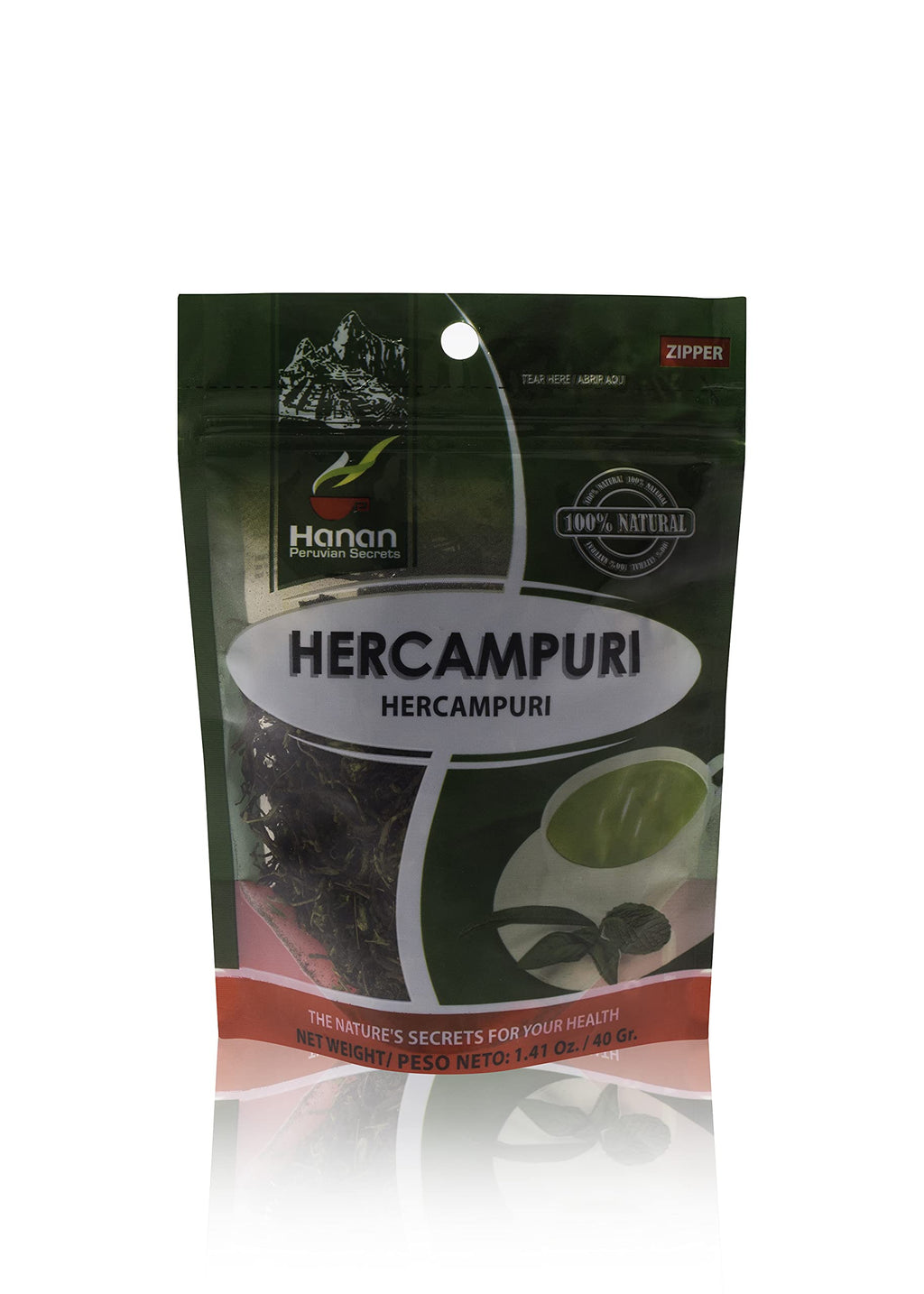 Hanan Peruvian Secrets Hercampuri| 100% Natural Gentianella Alborosea| 1.41oz / 40g | Natural Detox Aid| Promotes Healthy Cholesterol Levels (6 Pack)