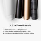 Cricut Value Transfer Tape - 75ft Flat Pack, 12in x 12in Sheets (75-Count)