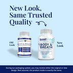 Research Verified Body & Breath Natural Deodorant & Freshener - Bad Breath & Body Odor Supplement - 60 Capsules (1 Month Supply)