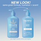 Hempz Body Lotion - Ocean Breeze Limited Edition Daily Moisturizing Cream, Shea Butter, Aloe, Body Moisturizer - Skin Care Products, Hemp Seed Oil - 17 Fl Oz