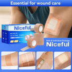 Niceful Silicone Medical Tape, for Sensitive Skin Safe, 1" x4Yd 4 Rolls