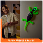 HEX BOTS Glow-in-the-Dark Wall Crawler Gecko Remote Control Toy