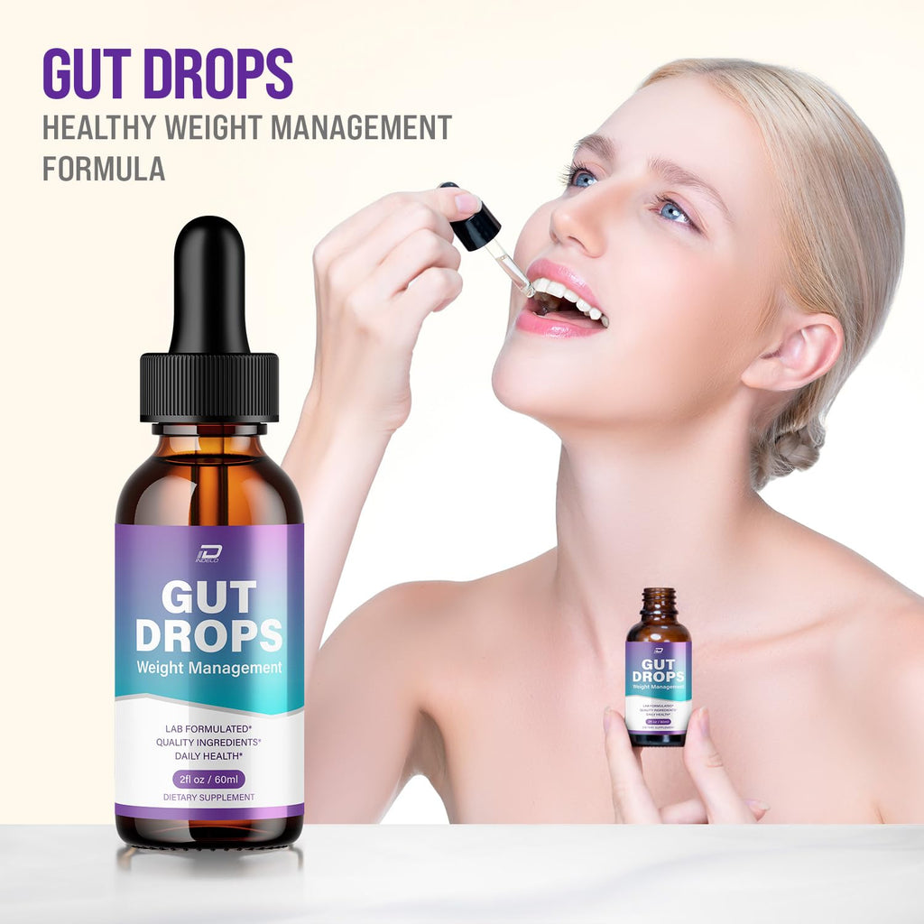 Indelo Gut Drops Healthy Formula – GutDrops All Natural Healthy Levels - Extra Strength Liquid, Reviews (1 Pack – 1 Month Supply)