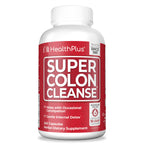 Health Plus Super Colon Cleanse 60 Day Supply of Gentle Gut Cleanse Detox, Psyllium Husk, Probiotics for Constipation Relief & Digestive Support, 240 Capsules