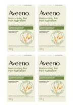 Aveeno Gentle Moisturizing Bar Facial Cleanser with Nourishing Oat for Dry Skin, Fragrance-free, Dye-Free, & Soap-Free, 3.5 oz (Pack of 4)