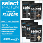 PEScience Select Protein Powder Variety Pack - 5 Flavors - 25 Servings - Protein Powder Sample Pack, Whey and Casein Blend, Keto Friendly, Gluten Free, Digestion Friendly, Amazing Taste