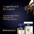 Manuka Health Royal Jelly Capsules, 1000mg NET - 180 Count (3-Month Supply) - Traditional Anti Aging Supplement from New Zealand