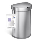 simplehuman Code J Custom Fit Trash Can Liner, 3 refill packs (60 Count), 30-45 Liter / 8-12 Gallon
