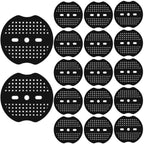 Gisafai 200 Pcs Landscape Staple Gasket Garden Landscape Staples Washer Pad Yard Pins Pad for Outdoor Weed Barrier Fabric Yard Tent (Black)