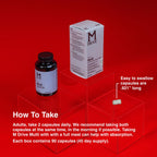 Mdrive Multivitamin for Men, Daily Multivitamin - Immune Health Support from Zinc, Selenium, Manganese & Vitamin D, Enzymes for Digestive Support, CoQ10 for Energy and Vitamin K2, 90 Capsules