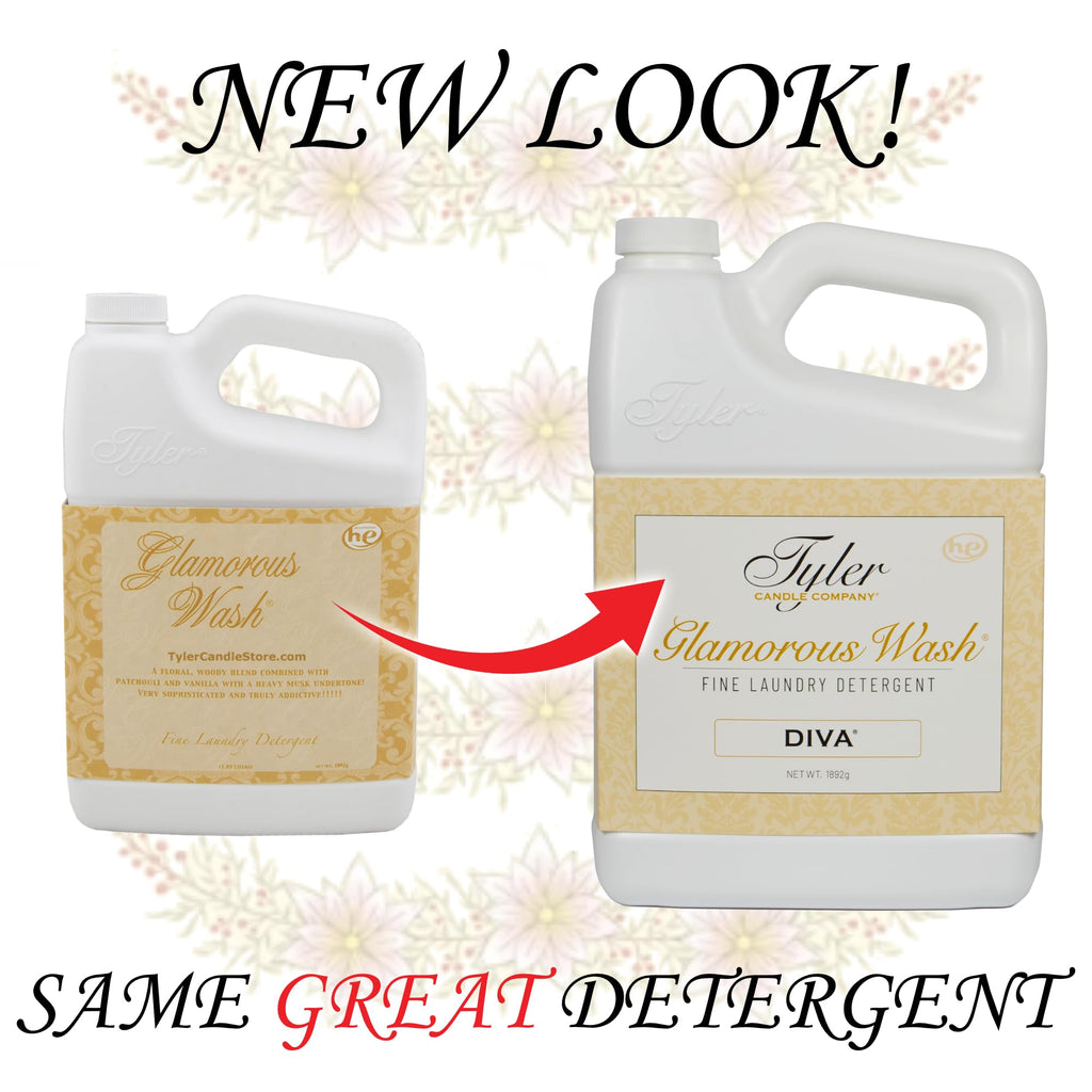 Tyler Glamorous Wash DIVA Fine Laundry Detergent with Stain Remover Pen - DIVA Liquid Detergent Designed for Clothing - Hand and Machine Washable - 32oz (DIVA)