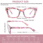 SIGVAN 6 Pack Oprah Style Reading Glasses Blue Light Blocking Square Computer Spring Hinge Readers for Women Men (6 Mix, 1.25, multiplier_x)