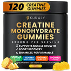 ZyterX Creatine Monohydrate Gummies for Men & Women, 9000MG Creatine Gummies Sugar Free with L-Taurine, BCAA 2:1, B12 B6 for Boost Strength, Focus & Endurance, Vegan, Non-GMO, Pineapple 120pcs