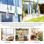 Set 3 Sun Catcher Crystal Prisms AB Colored Crystal Suncatchers for Window