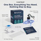 FlowTrust Hot Tub Flow Switch 2560-040 (Q-12DS-C2) – Replacement for Jacuzzi & Sundance Spa – Fixes FLO / FL1 / FL2 Error Codes – OEM Grade Plug & Play with Complete Install Kit