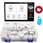 66Pcs Rubber Grommet Assorted Kit, Drill Hole Firewall Hole Plugs Wire Protection, 6 Sizes 1-13/16" 1-1/2" 1" 7/8" 5/8" 3/16"