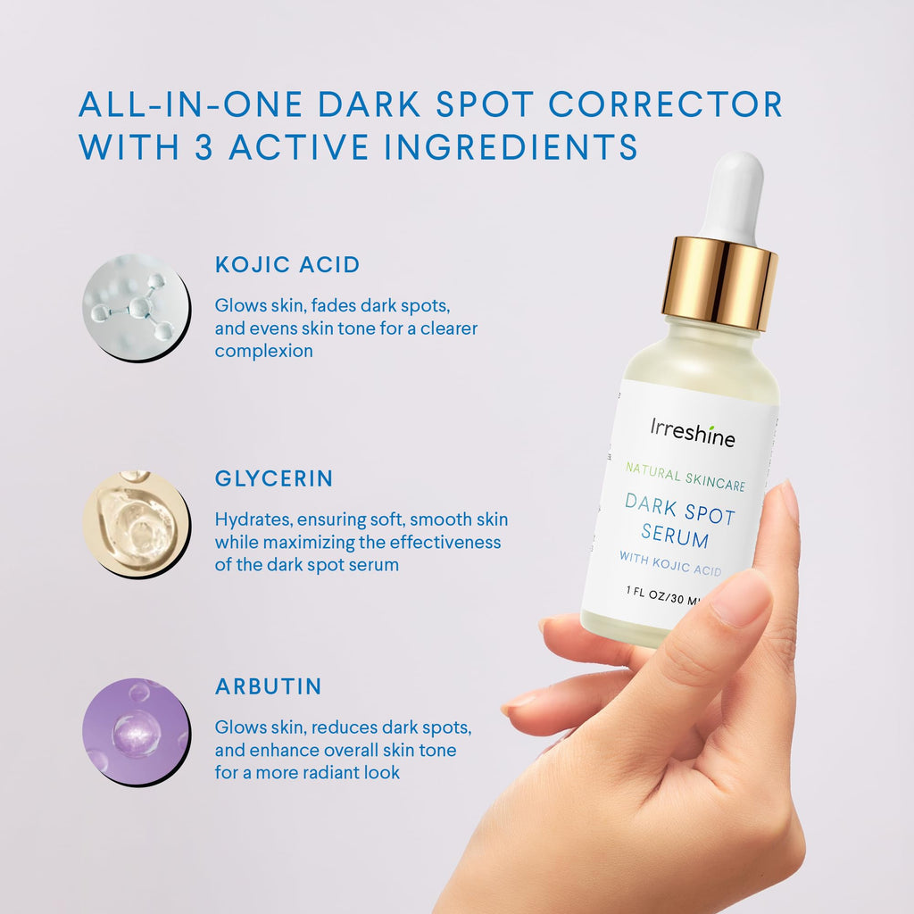 Dark Spot Remover for Face: Dark Spot Remover for Body - Dark Spot Corrector - Dark Spot Serum - Dark Spot Correcting Glow Serum - for Women & Men - 1 FL OZ