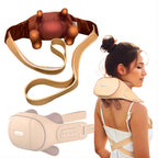 Homesnew Neck Massager for Pain Relief Deep Tissue, Shiatsu Neck and Shoulder Massager with Heat, Cordless 5D Wearable Kneading Neck Massage On the Go, Ideal Relaxation Gift for Women and Men