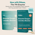 FEBU Enzyme Oxygen Laundry Booster, Fragrance Free, 2 lbs