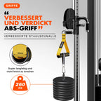 HPYGN Exercise Handles, D Handle Cable Attachment, Grip Attachments for Cable Machine Pulleys, Resistance Bands and Strength Trainers, Pull Down Exercise Accessories, Home Gym Exercise Machine Attachments