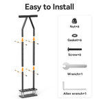 Knee-Friendly Lawn Aerator Tool, Spring Loaded Self-Cleaning Spike Aerator
