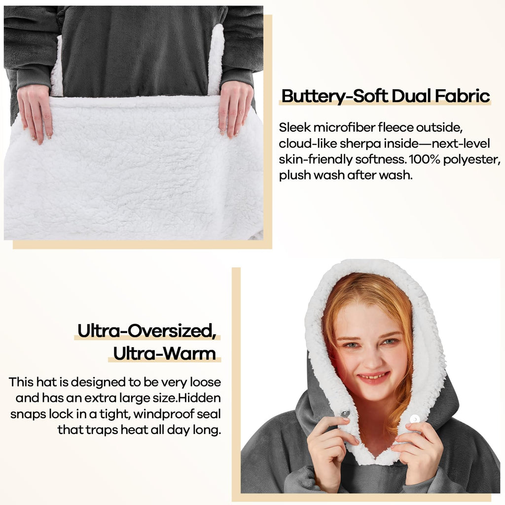 yescool Wearable Blanket Hoodie as Christmas Birthday Gifts for Women Mom
