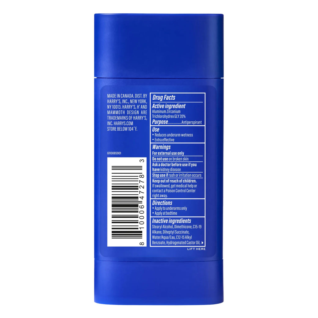 Harry's Extra-Strength Antiperspirant Deodorant - Stone - 2.5 oz (3 Pack)