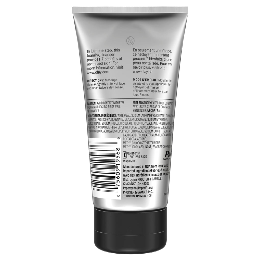 Olay Total Effects Revitalizing Foaming Facial Cleanser, 5.0 fl oz (pack of 3)