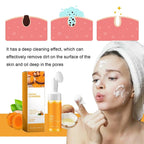 JISKG Turmeric Glow Wash Face Wash With Brush, Deep Cleansing Scrub Exfoliating Turmeric Foaming Facial Cleanser For All Skin. (100ml)