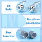 3ml Pen Cartridges for Peptide Pen and V1 V2 Pens, 10 Pack 3cc Empty Glass Cartridge with 11mm Long Stopper, Sterilized & Individually Wrapped